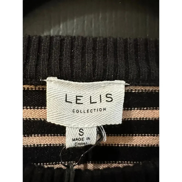 NWT Lelis Collection Striped Knit Casual Sweater Size Small - Picture 10 of 10